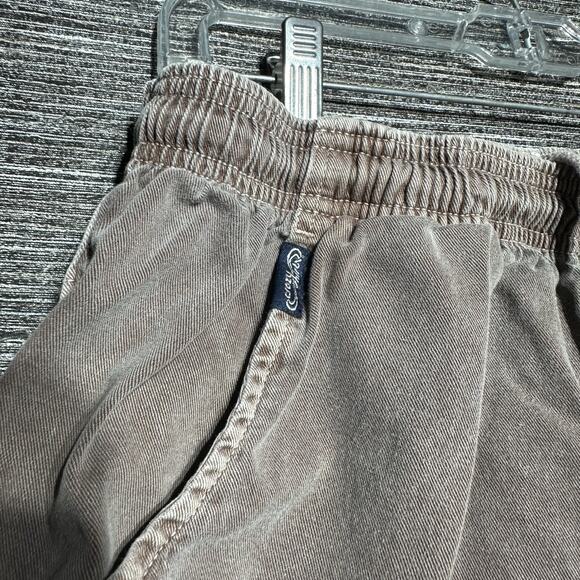 Crazy Shirts Pants Men's Size L Brown Chocolate Dyed Lounge Drawstring Faded VTG - Picture 3 of 14